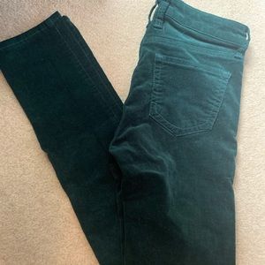 Green corduroy skinny